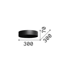 Ideal-Lux - Lampada a sospensione MIX UP SHADE CILINDRO BIG , 30 x 30 x h7 cm,<Dmora Sale