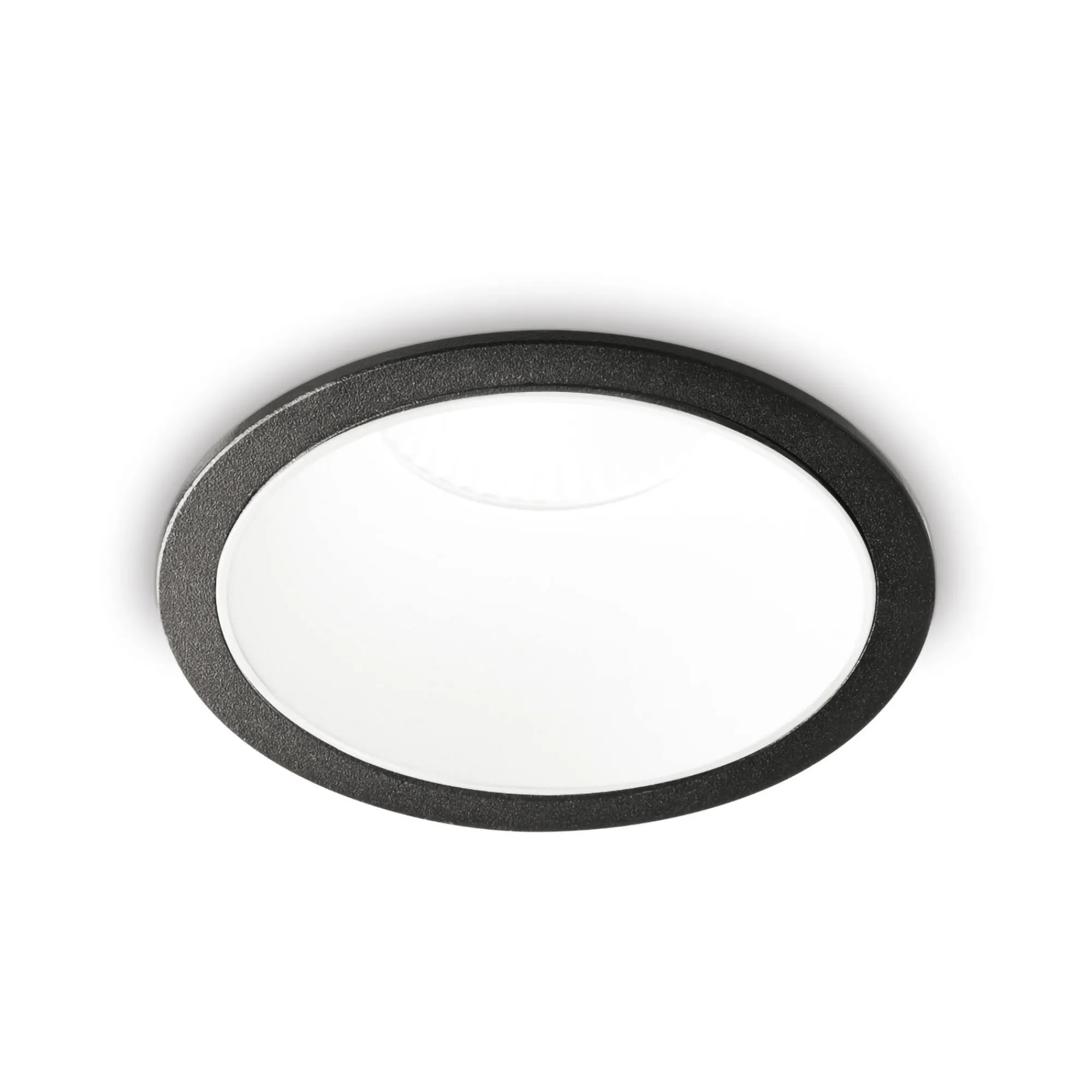 Ideal-Lux - Lampada da incasso GAME TRIM ROUND 11W 3000K BK WH, 9 x 9 x h8 cm, Bianco e Nero<Dmora Best