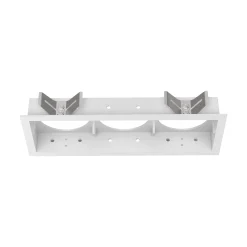 Ideal-Lux - Lampada da incasso BENTO FRAME SQUARE TRIPLE WH, 21 x 9 x h3 cm, Nero<Dmora New