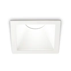 Ideal-Lux - Lampada da incasso GAME TRIM SQUARE 11W 3000K WH WH IP65, 9 x 9 x h12 cm,<Dmora Flash Sale