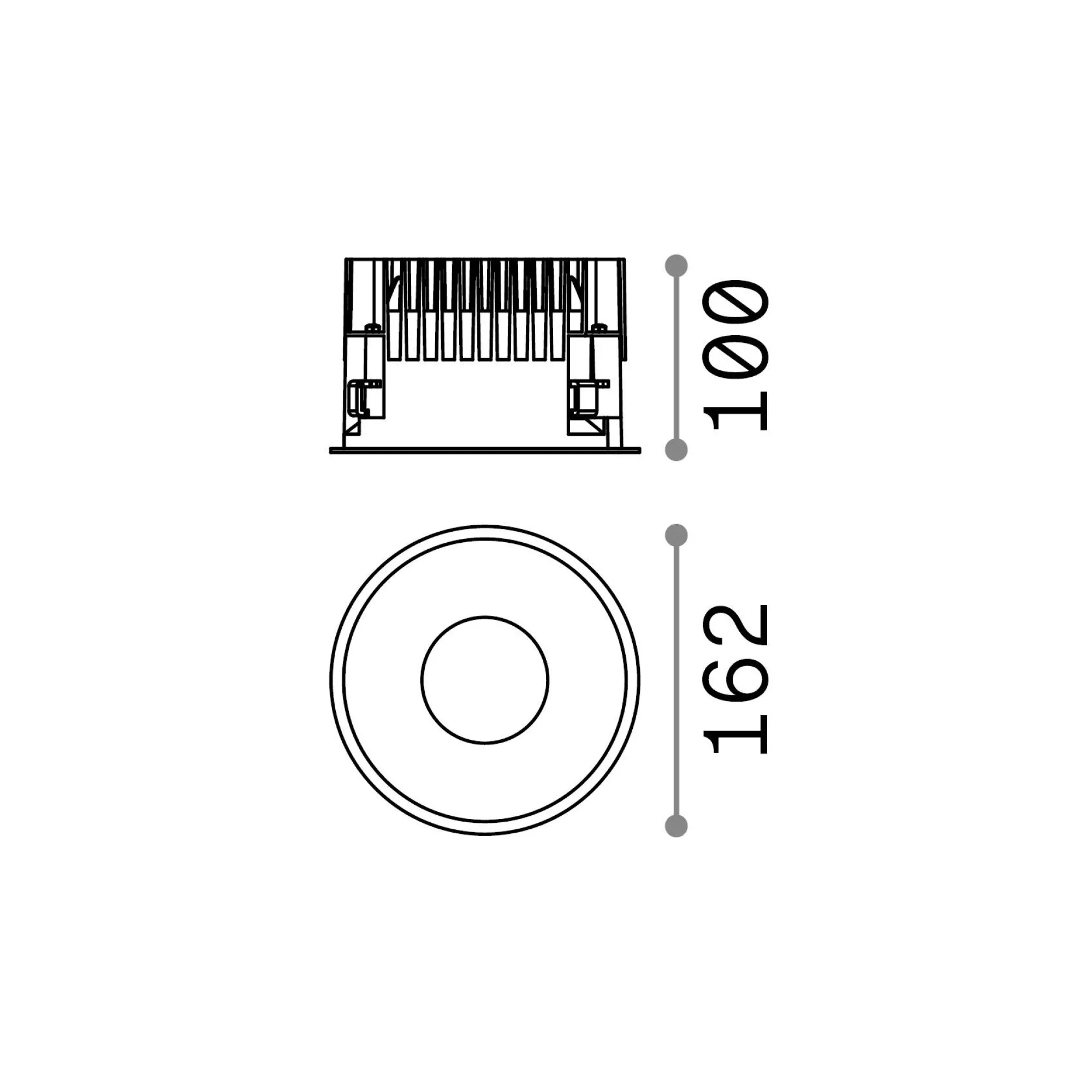 Ideal-Lux - Lampada da incasso OFF FI 28W 4000K WH, 16 x 16 x h10 cm,<Dmora Hot