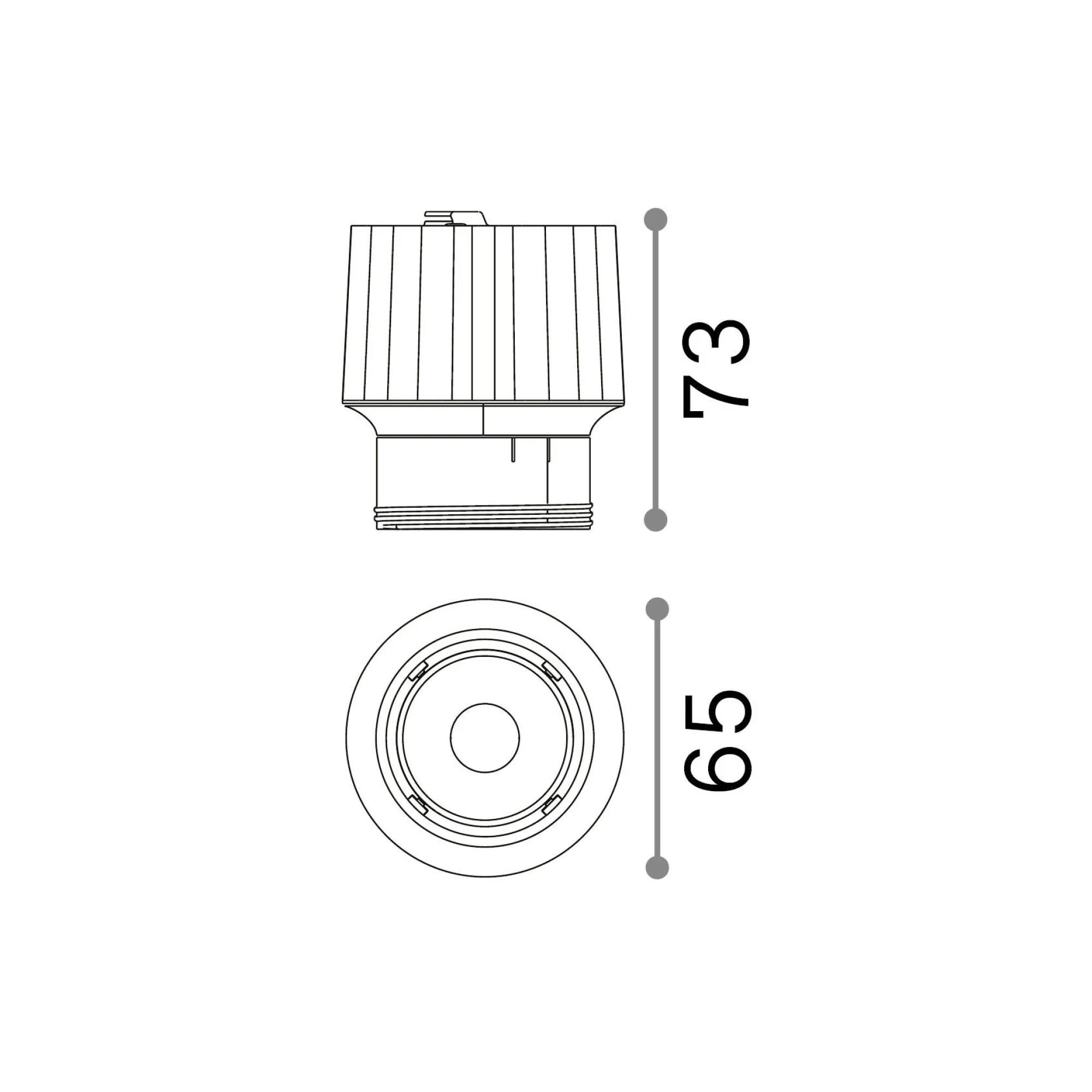 Ideal-Lux - Lampada da incasso DYNAMIC SOURCE 15W 4000K, 7 x 7 x h7 cm,<Dmora Best Sale