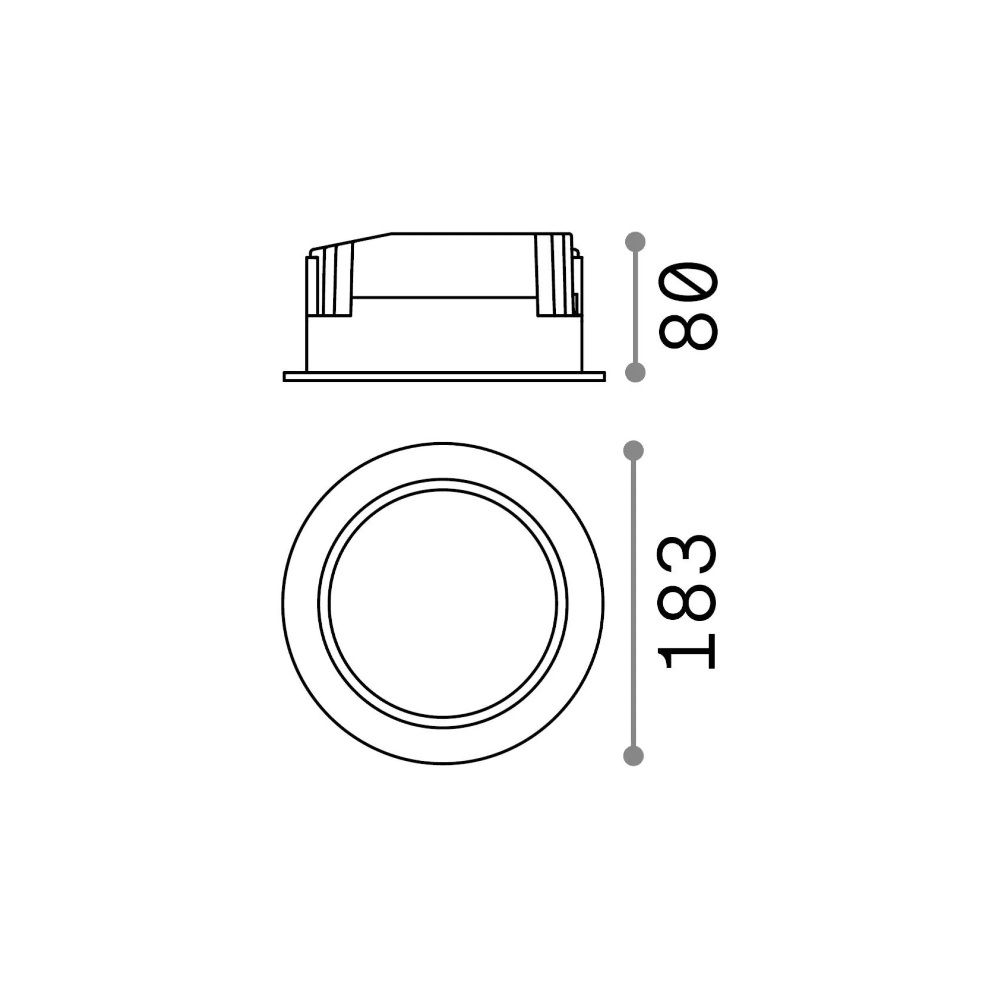 Ideal-Lux - Lampada da incasso BASIC FI ACCENT 30W 4000K, 18 x 18 x h8 cm,<Dmora Shop