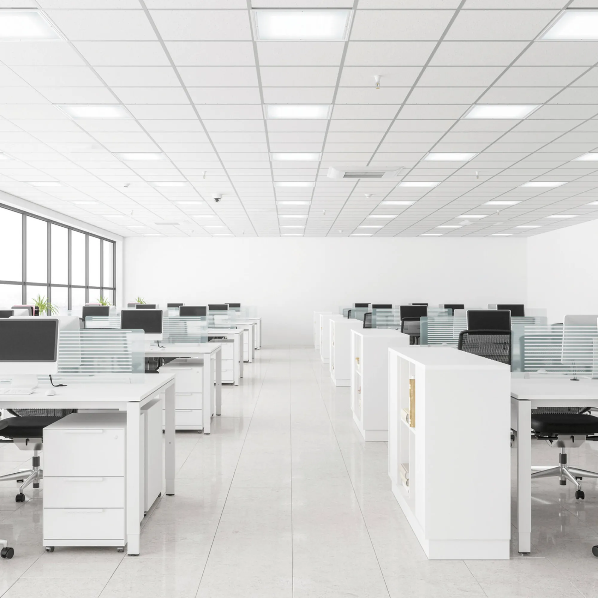 Ideal-Lux - Lampada da incasso LED PANEL FI 4000K CRI90, 60 x 60 x h2 cm,<Dmora Clearance