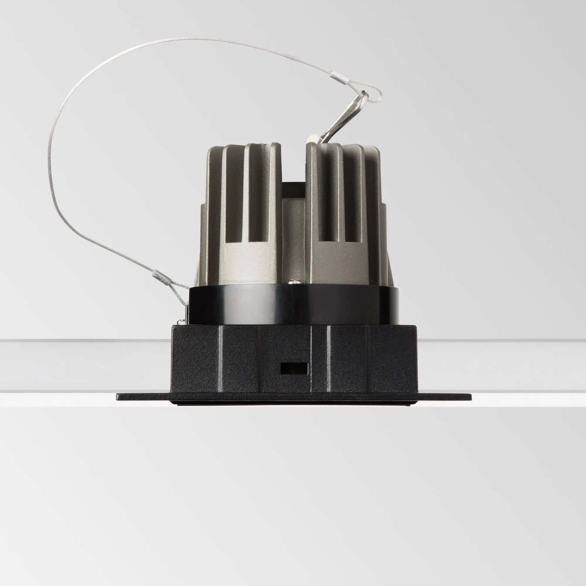 Ideal-Lux - Lampada da incasso GAME TRIMLESS SQUARE 11W 3000K BK , 10 x 10 x h8 cm,<Dmora Discount