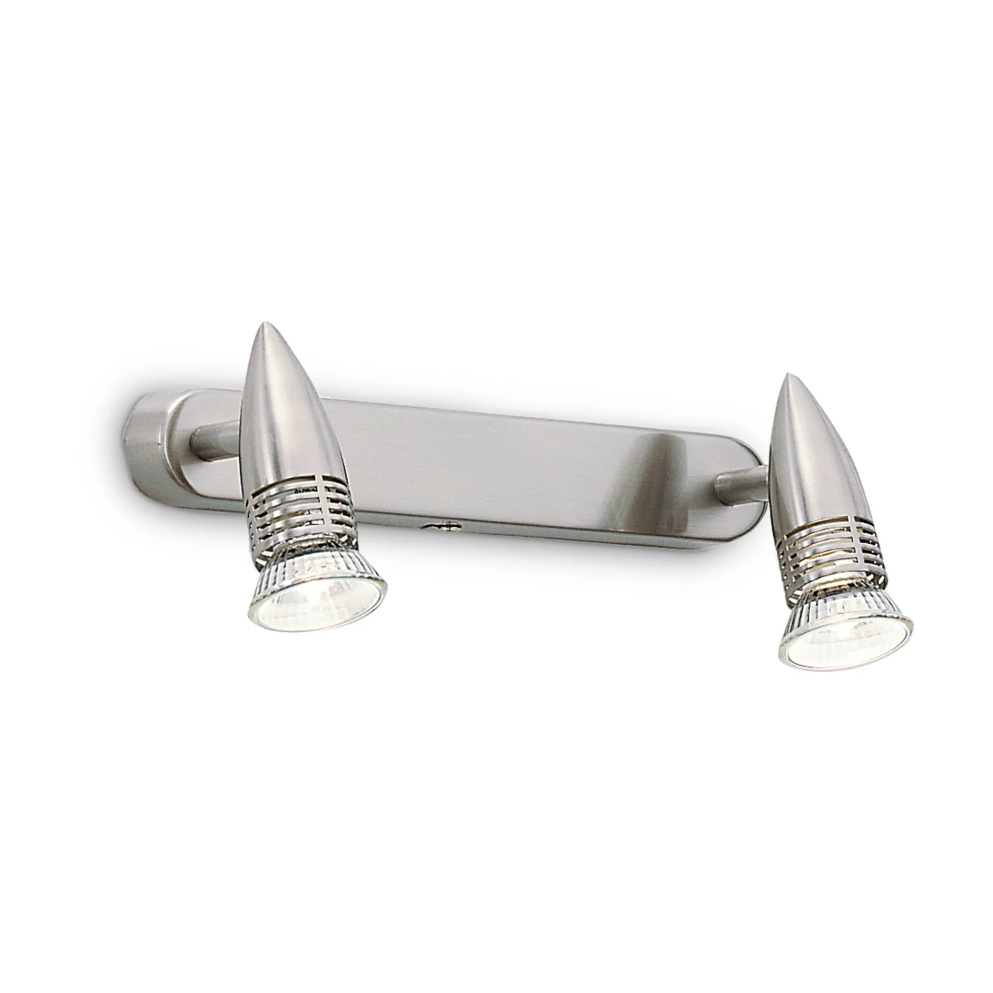 Ideal-Lux - Lampada da parete ALFA AP2 NICKEL, 29 x 11 x h11 cm,<Dmora Sale