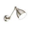 Ideal-Lux - Lampada da parete NEWTON AP1 NICKEL, 14 x 23 x h44 cm,<Dmora Best Sale