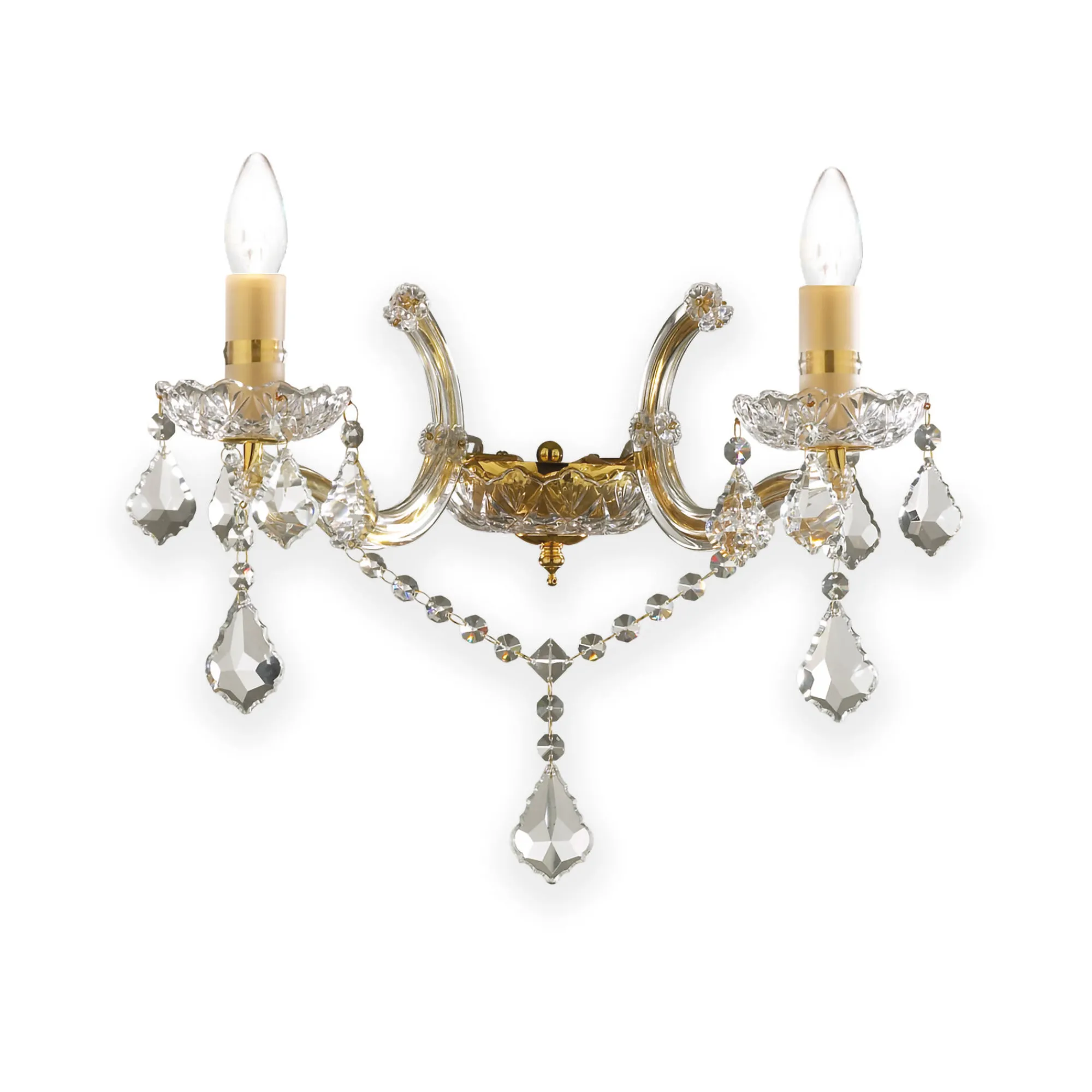 Ideal-Lux - Lampada da parete FLORIAN AP2 , 43 x 25 x h32 cm,<Dmora Cheap