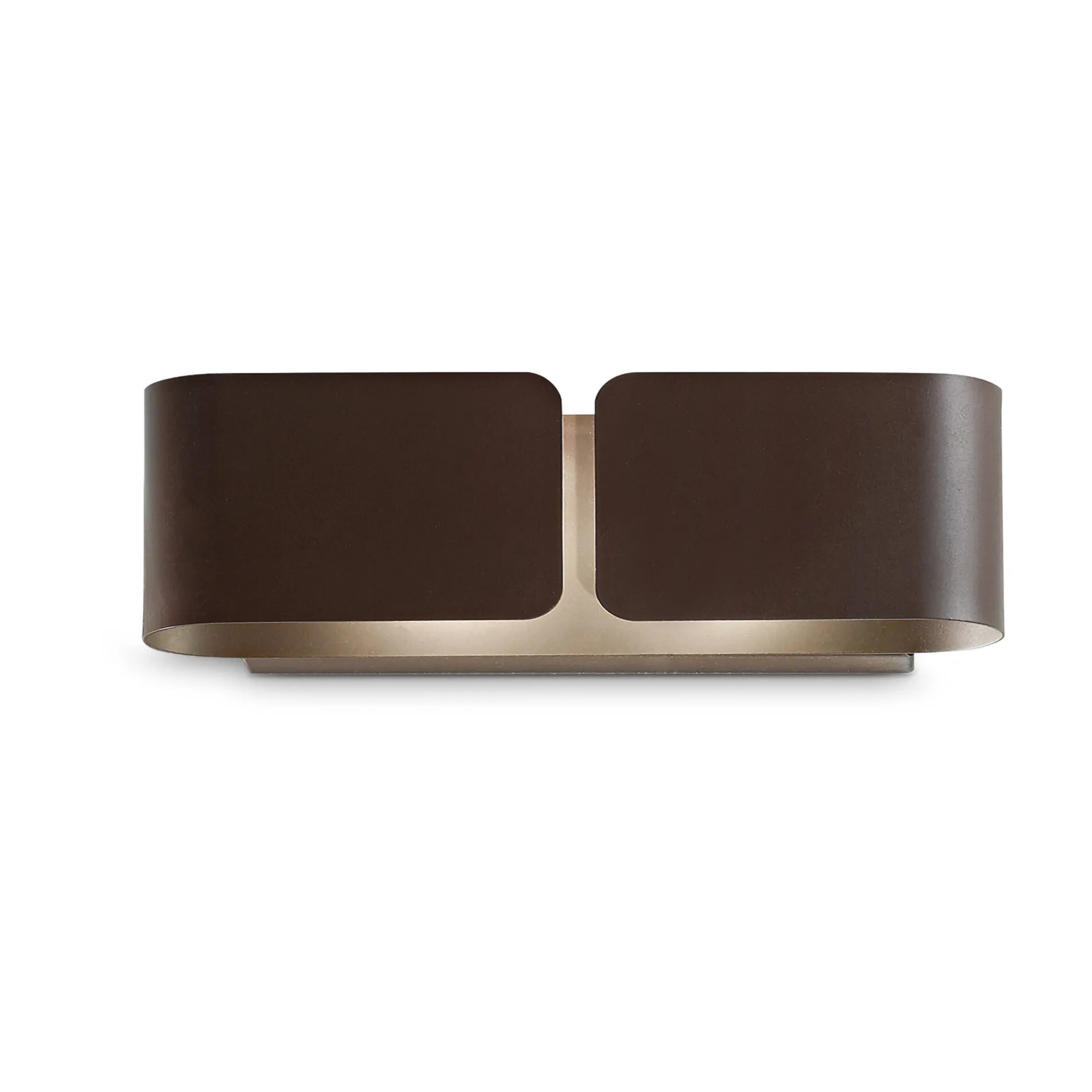 Ideal-Lux - Lampada da parete CLIP AP2 SMALL COFFEE, 44 x 13 x h11 cm,<Dmora New
