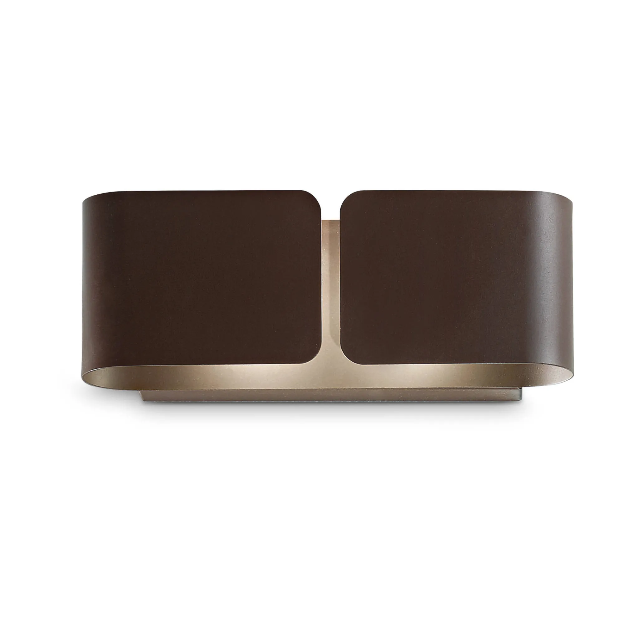 Ideal-Lux - Lampada da parete CLIP AP2 MINI COFFEE, 25 x 9 x h8 cm,<Dmora Outlet