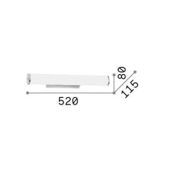 Ideal-Lux - Lampada da parete CAMERINO AP3, 52 x 8 x h12 cm,<Dmora Cheap