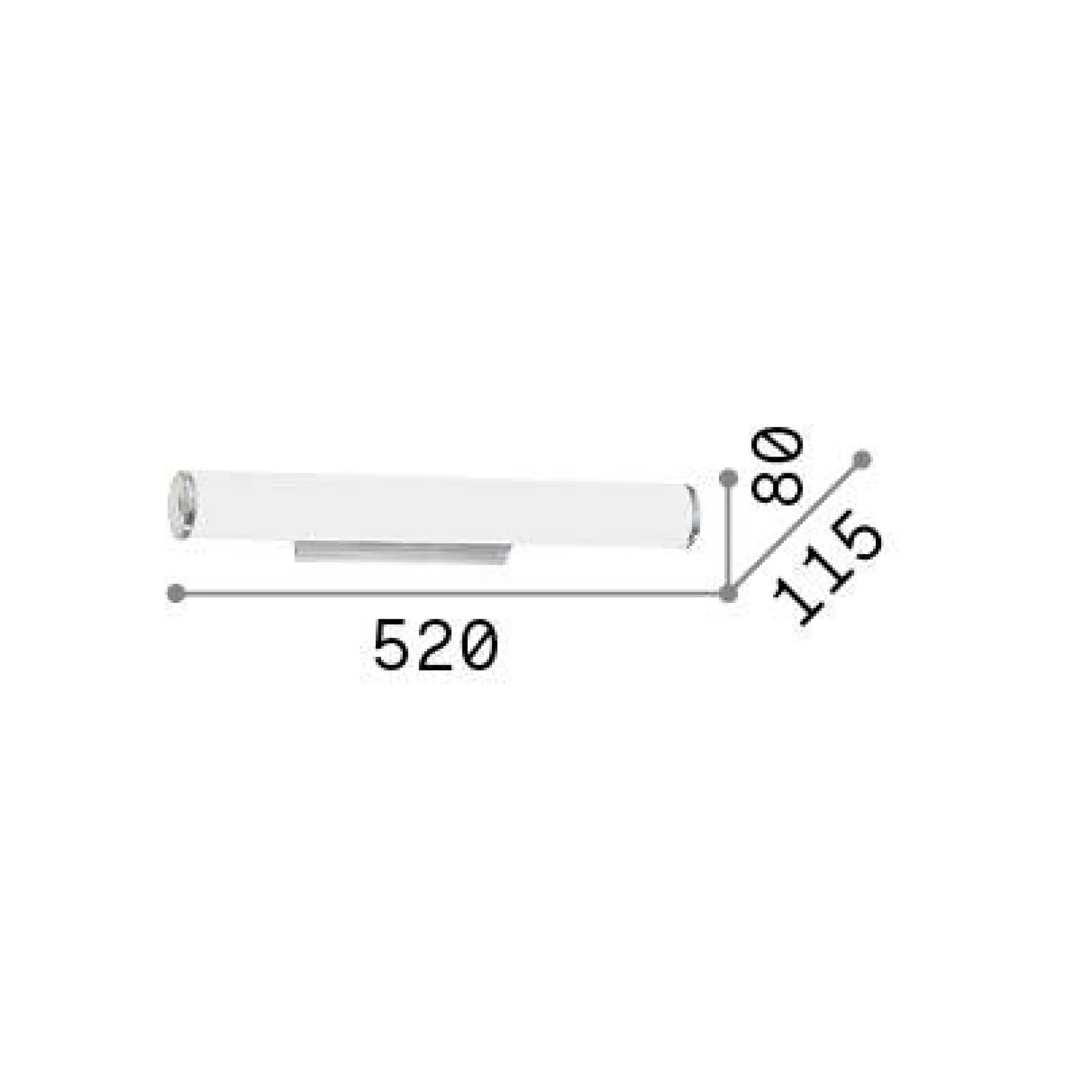 Ideal-Lux - Lampada da parete CAMERINO AP3, 52 x 8 x h12 cm,<Dmora Cheap