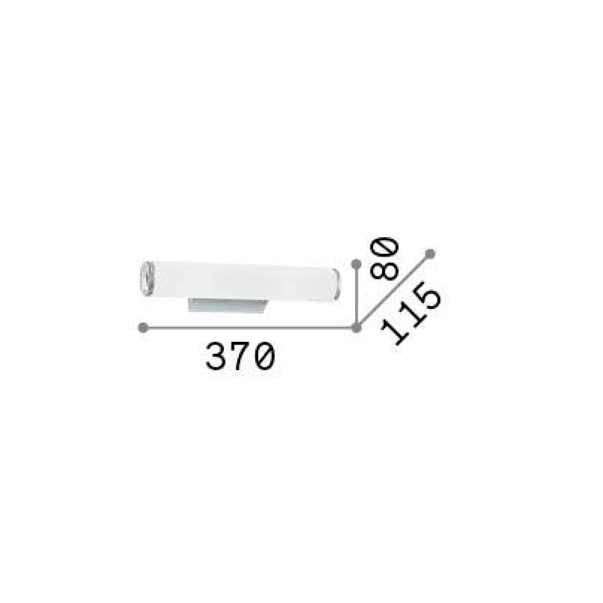 Ideal-Lux - Lampada da parete CAMERINO AP2, 37 x 8 x h12 cm,<Dmora Hot