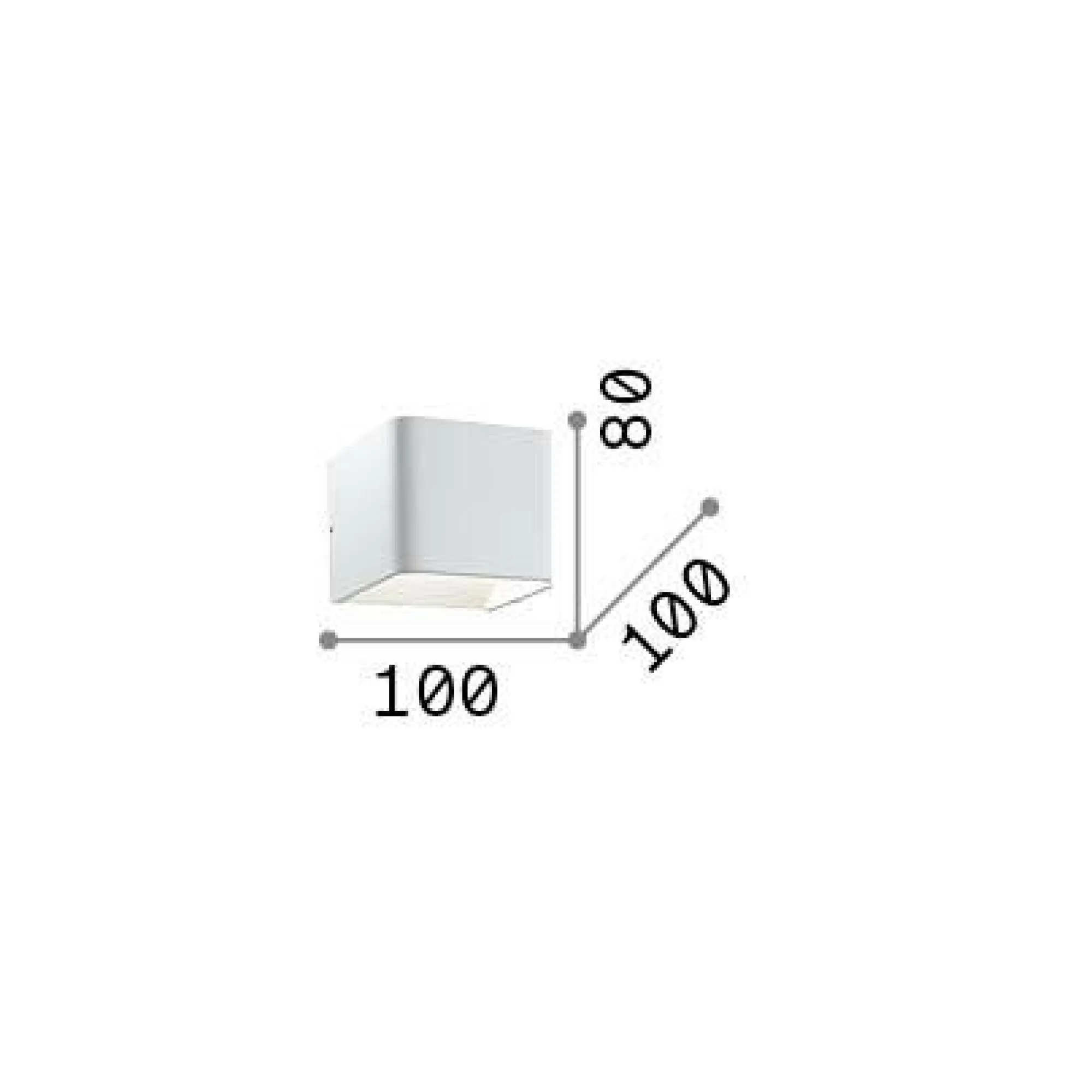 Ideal-Lux - Lampada da parete CLICK AP D10, 10 x 8 x h10 cm,<Dmora Online