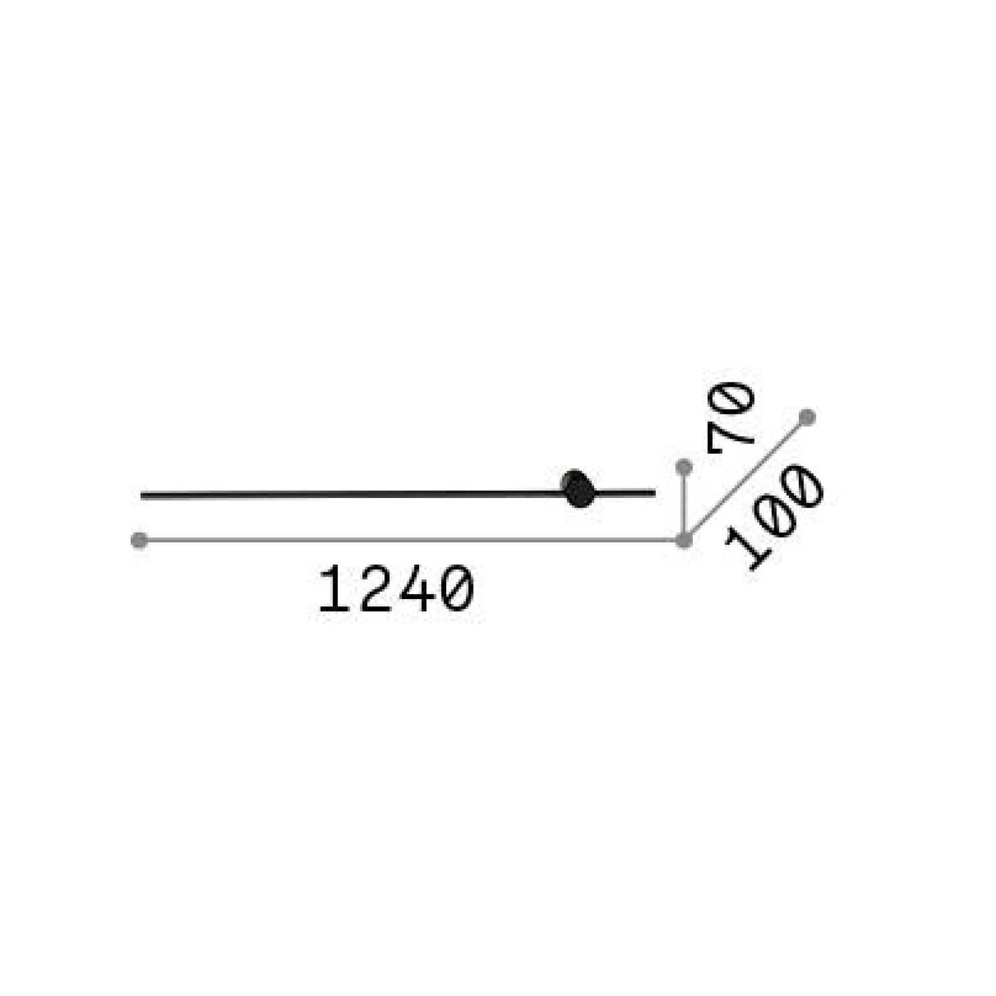 Ideal-Lux - Lampada da parete ESSENCE AP D124 , 124 x 7 x h10 cm,<Dmora Best