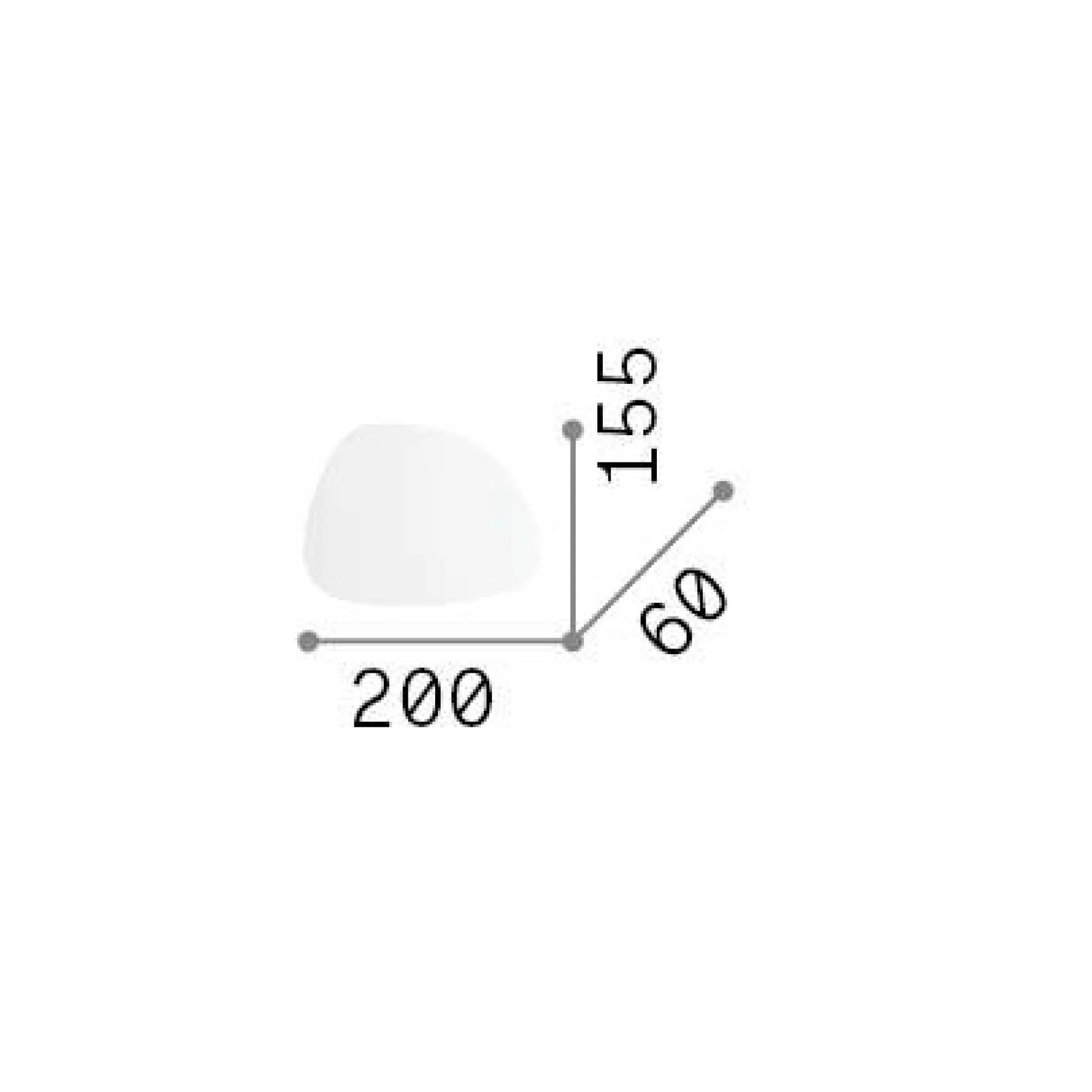 Ideal-Lux - Lampada da parete PEGGY AP 10W, 20 x 16 x h6 cm,<Dmora Best