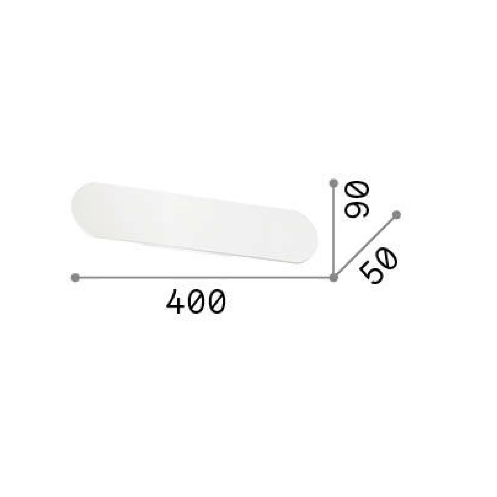 Ideal-Lux - Lampada da parete ECHO AP D40 , 40 x 9 x h5 cm,<Dmora Flash Sale