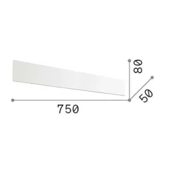 Ideal-Lux - Lampada da parete ZIG ZAG AP D75 3000K , 75 x 8 x h5 cm,<Dmora New