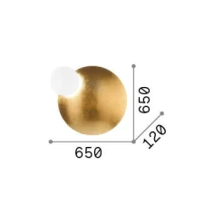 Ideal-Lux - Lampada da parete ECLISSI AP BIG, 65 x 65 x h12 cm,<Dmora Online