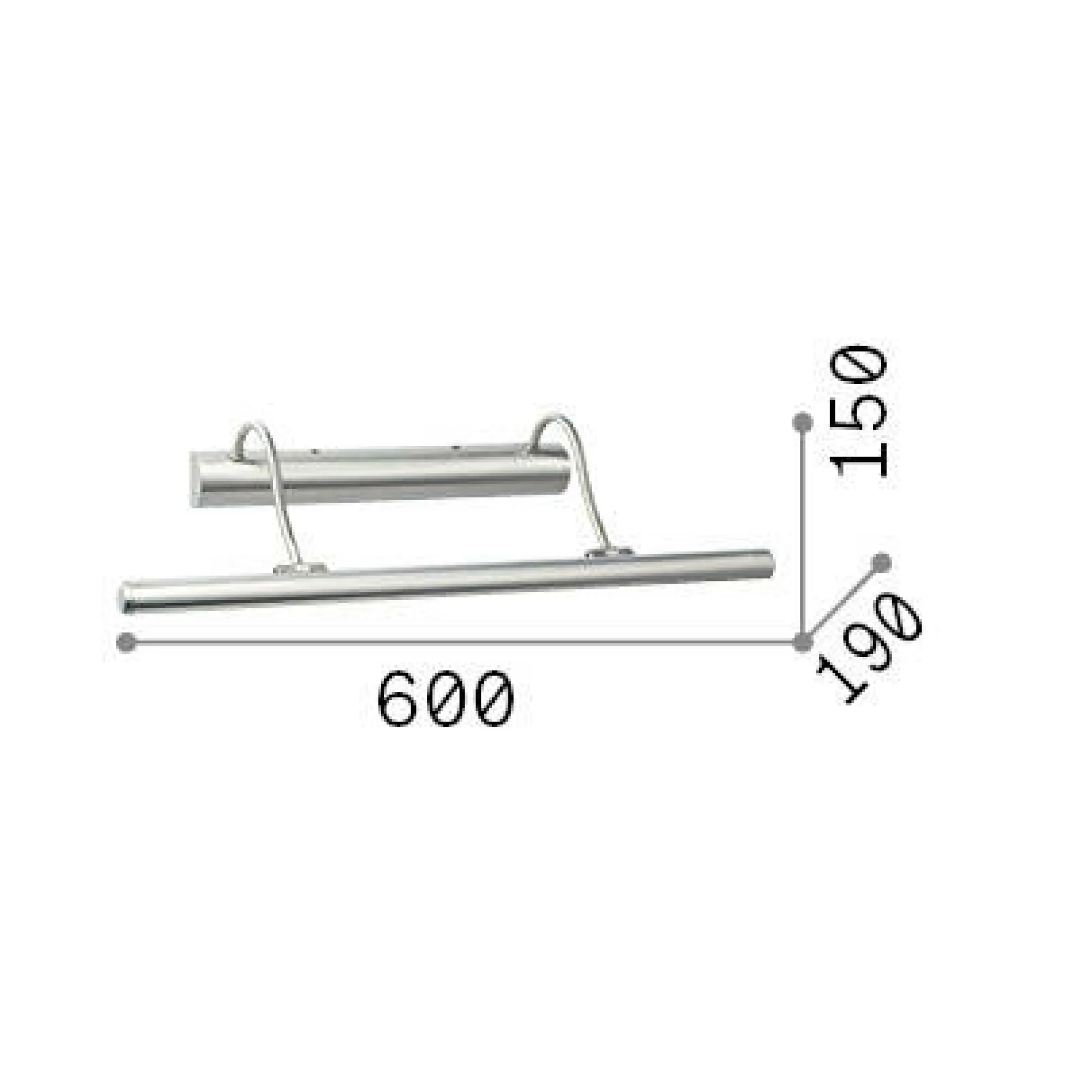 Ideal-Lux - Lampada da parete MIRROR-10 AP4 BRUNITO, 60 x 15 x h19 cm,<Dmora Hot
