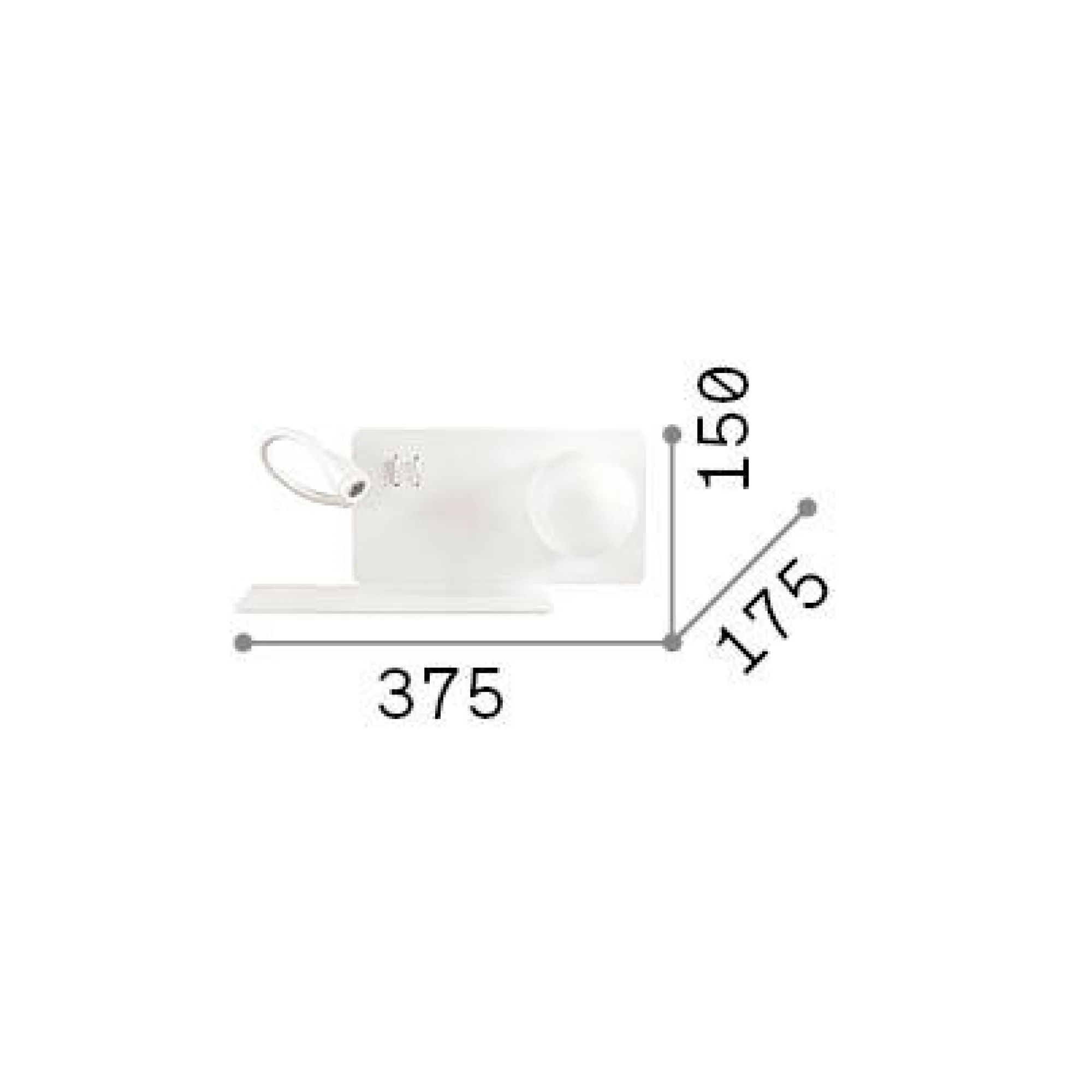 Ideal-Lux - Lampada da parete BOOK-1 AP , 38 x 15 x h18 cm,<Dmora Outlet