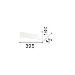 Ideal-Lux - Lampada da parete BRIGHT AP D40, 40 x 10 x h6 cm,<Dmora Outlet