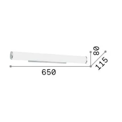 Ideal-Lux - Lampada da parete CAMERINO AP4, 65 x 8 x h12 cm,<Dmora Cheap