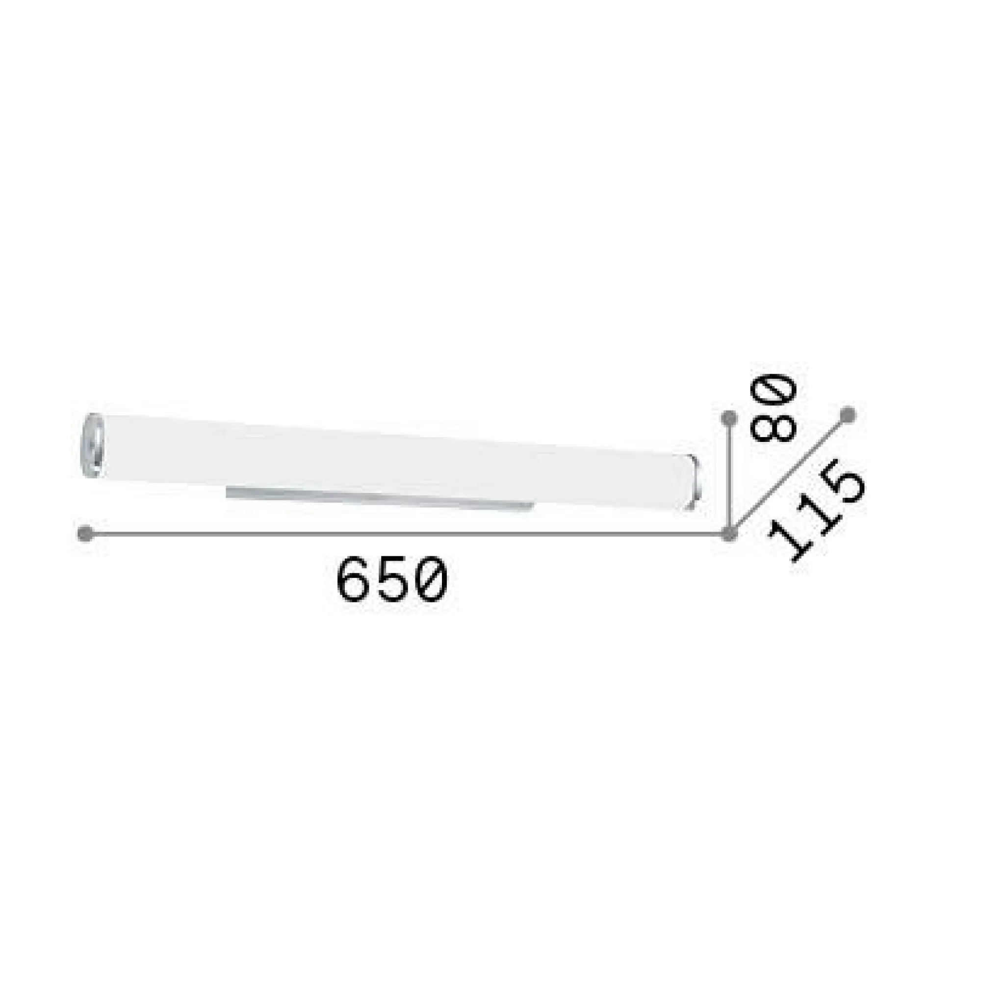Ideal-Lux - Lampada da parete CAMERINO AP4, 65 x 8 x h12 cm,<Dmora Cheap