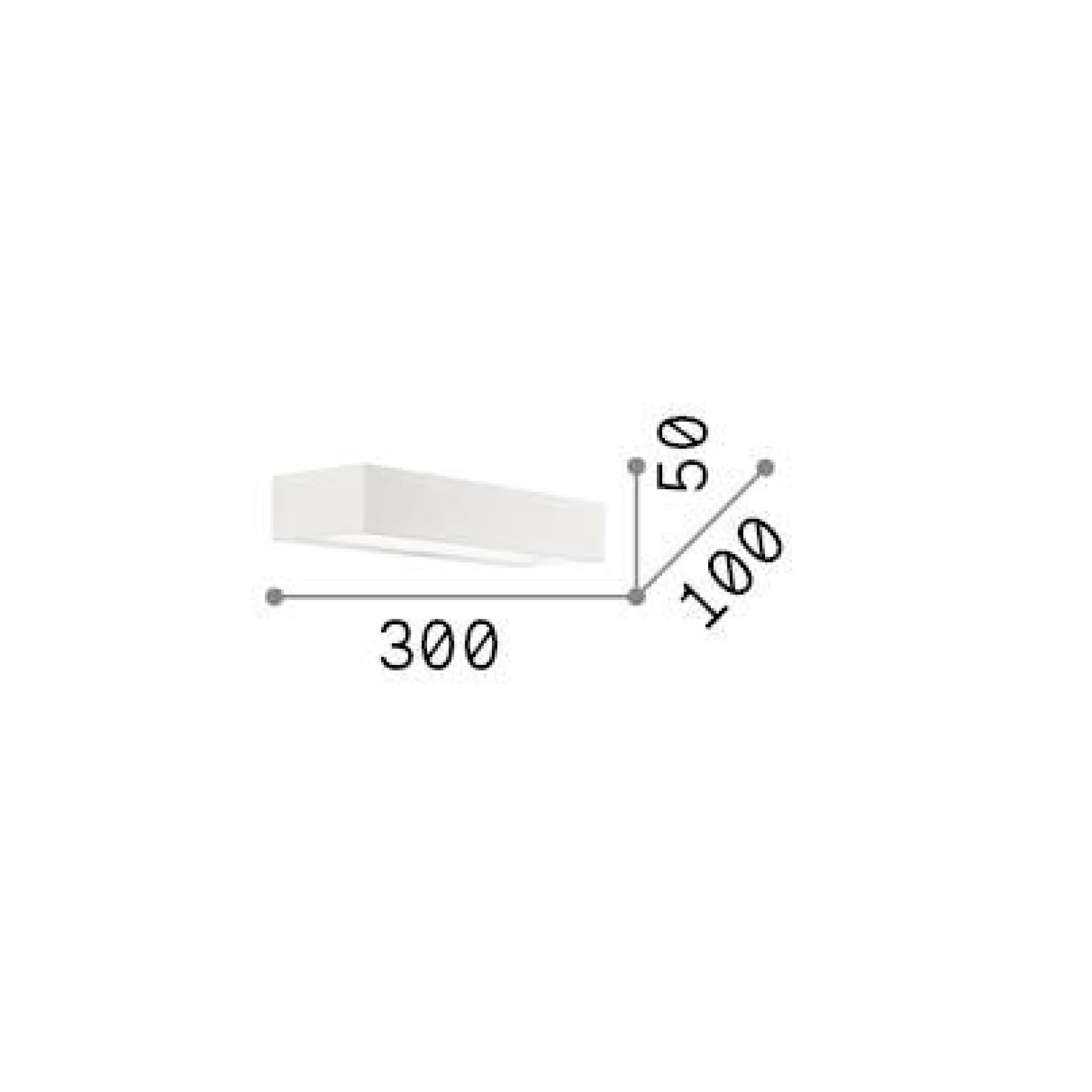 Ideal-Lux - Lampada da parete CUBE AP D30, 30 x 5 x h10 cm,<Dmora Hot