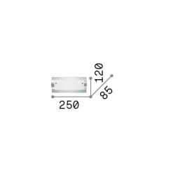 Ideal-Lux - Lampada da parete TUDOR AP1, 25 x 12 x h9 cm,<Dmora Store