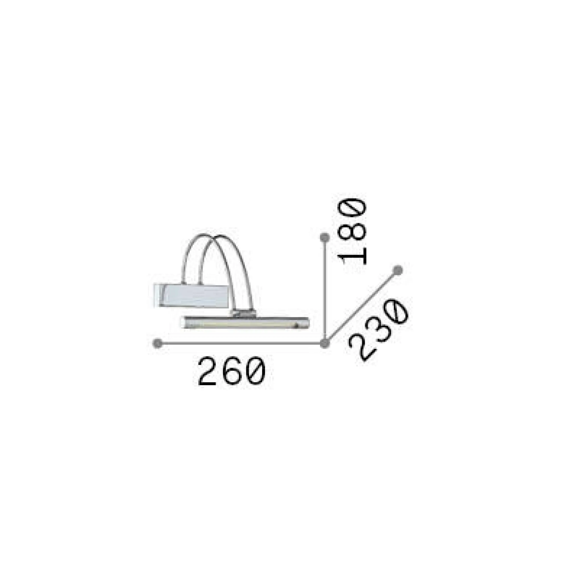 Ideal-Lux - Lampada da parete BOW AP D26 , 26 x 18 x h23 cm,<Dmora Flash Sale