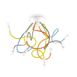 Ideal-Lux - Lampada da soffitto MULTIFLEX PL8 COLOR, 80 x 80 x h50 cm,<Dmora Best