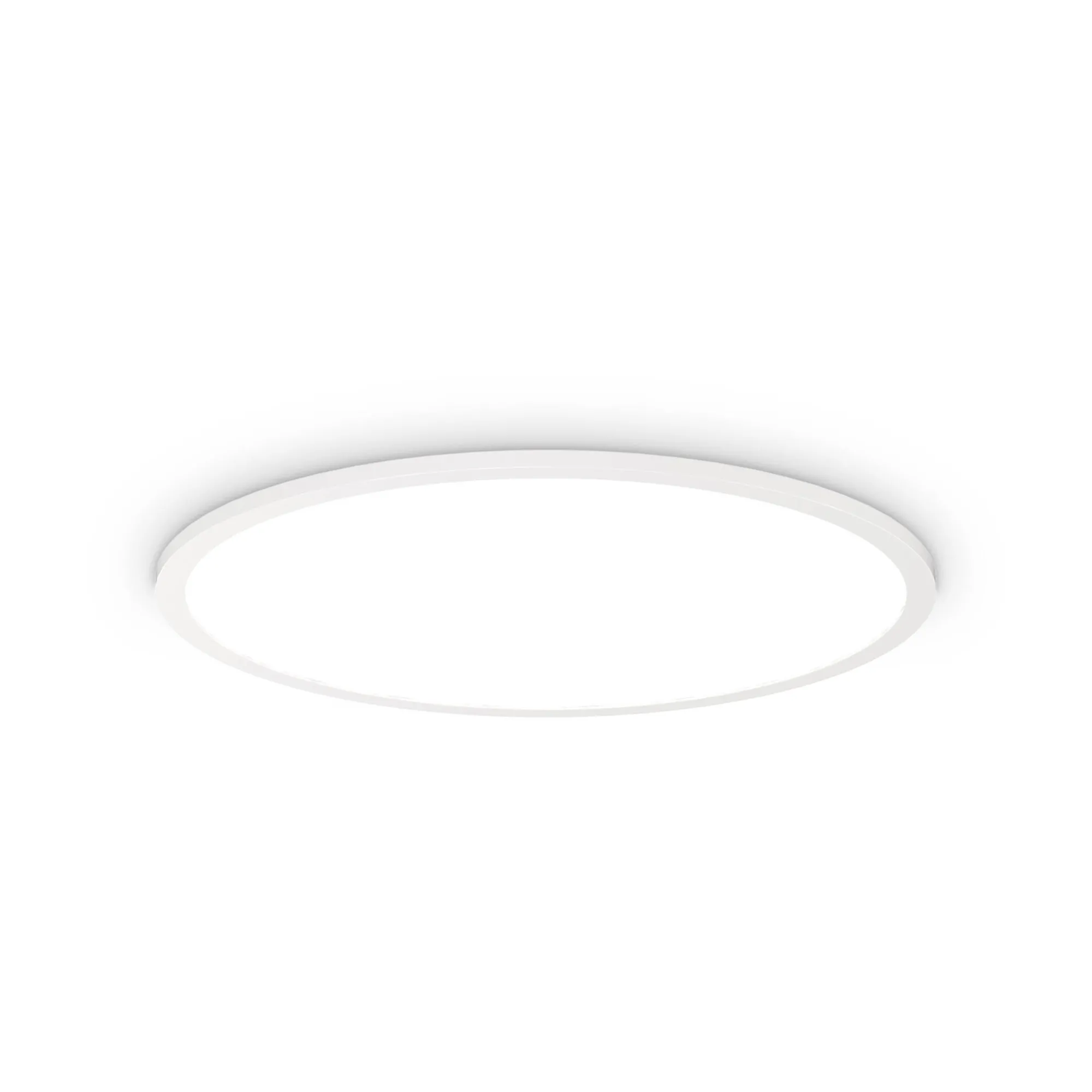 Ideal-Lux - Lampada da soffitto FLY SLIM PL D60 3000K, 60 x 60 x h4 cm,<Dmora New