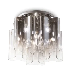 Ideal-Lux - Lampada da soffitto COMPO PL6 FUME', 56 x 56 x h35 cm,<Dmora Online