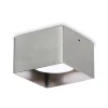 Ideal-Lux - Lampada da soffitto SPIKE PL1 SQUARE NICKEL, 10 x 10 x h7 cm,<Dmora Fashion