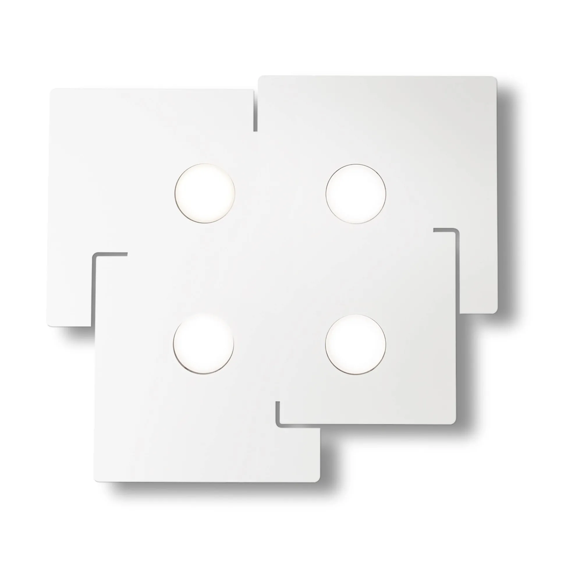 Ideal-Lux - Lampada da soffitto TOTEM PL4, Made in Italy, 56 x 51 x h3 cm,<Dmora Shop