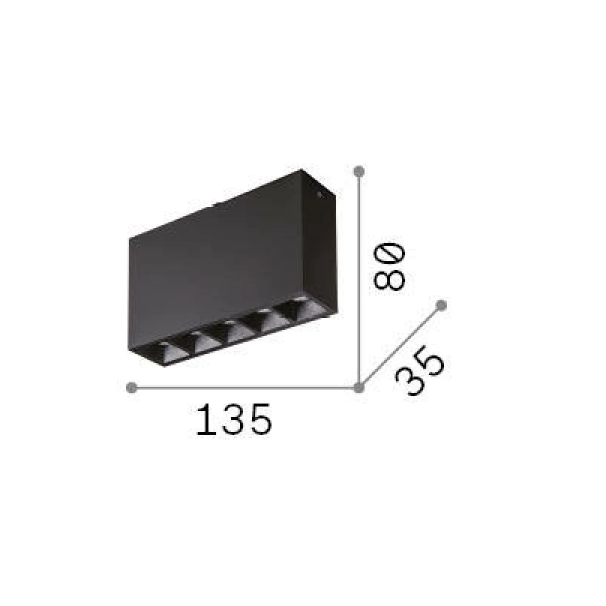 Ideal-Lux - Lampada da soffitto LIKA PL , 14 x 4 x h8 cm,<Dmora Hot