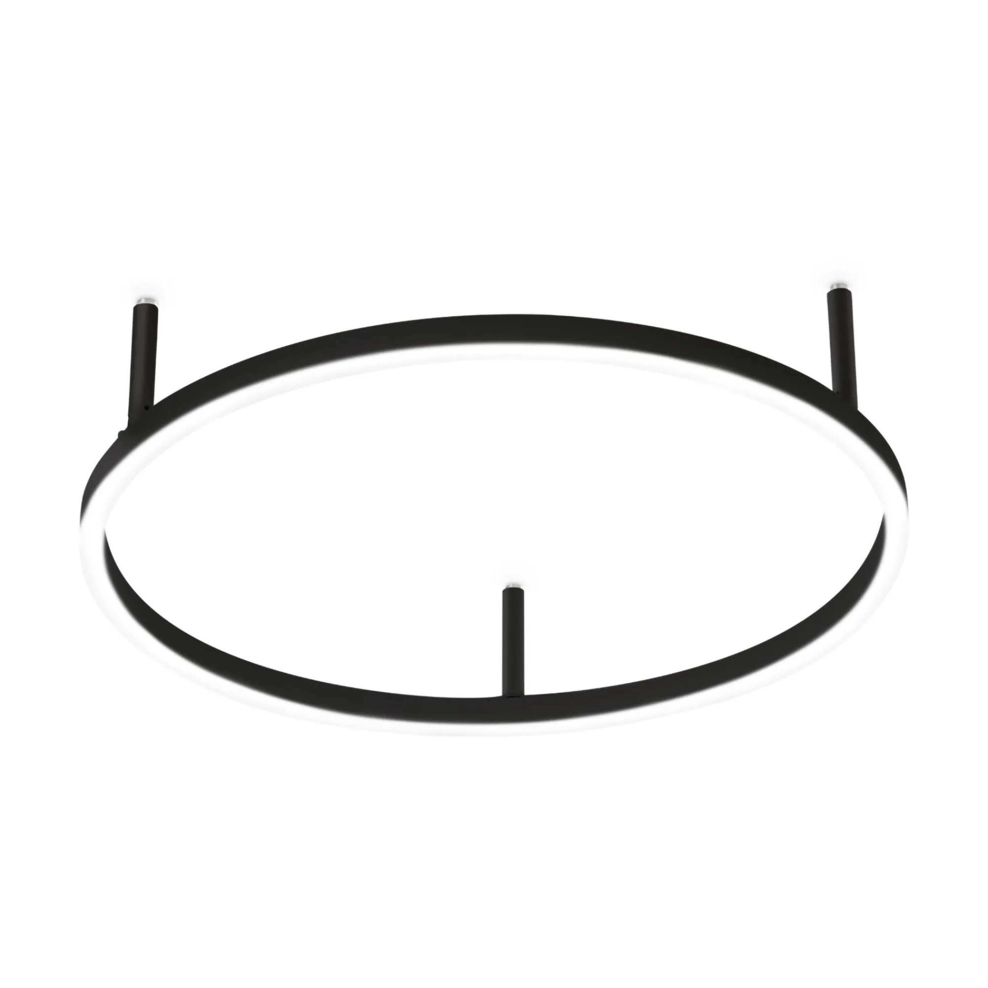Ideal-Lux - Lampada da soffitto ORACLE SLIM PL D050 ROUND 3000K ON-OFF BK, 50 x 50 x h7 cm,<Dmora Best Sale