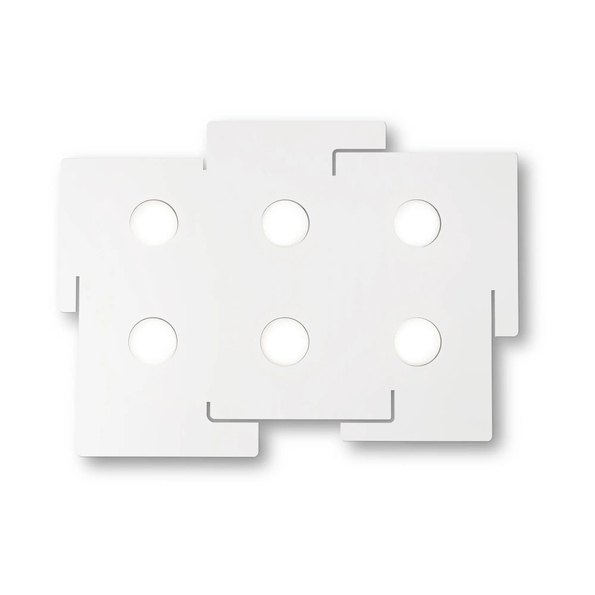 Ideal-Lux - Lampada da soffitto TOTEM PL6, Made in Italy, 53 x 71 x h3 cm,<Dmora Clearance