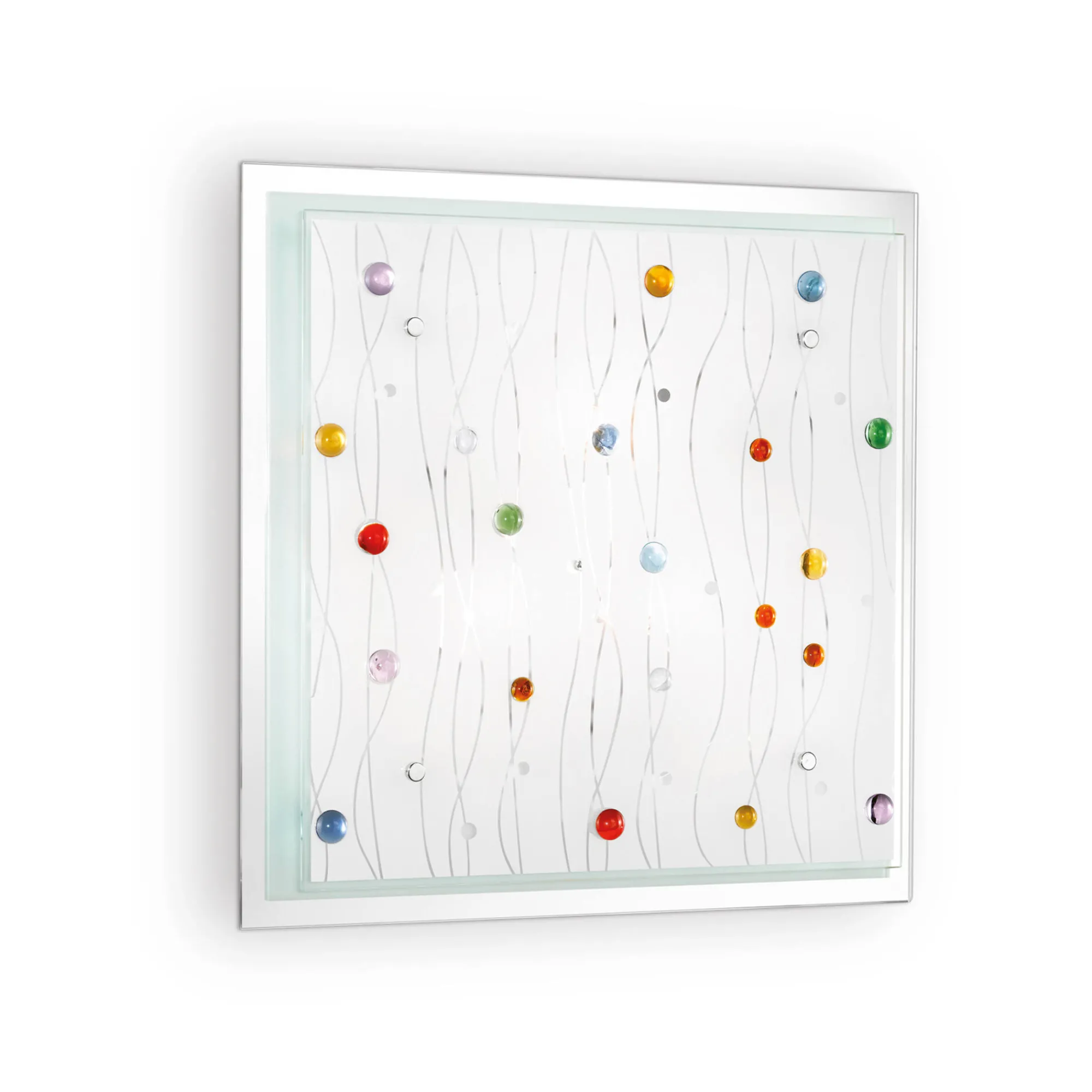 Ideal-Lux - Lampada da soffitto OCEAN PL3 COLOR, 42 x 9 x h42 cm,<Dmora Fashion