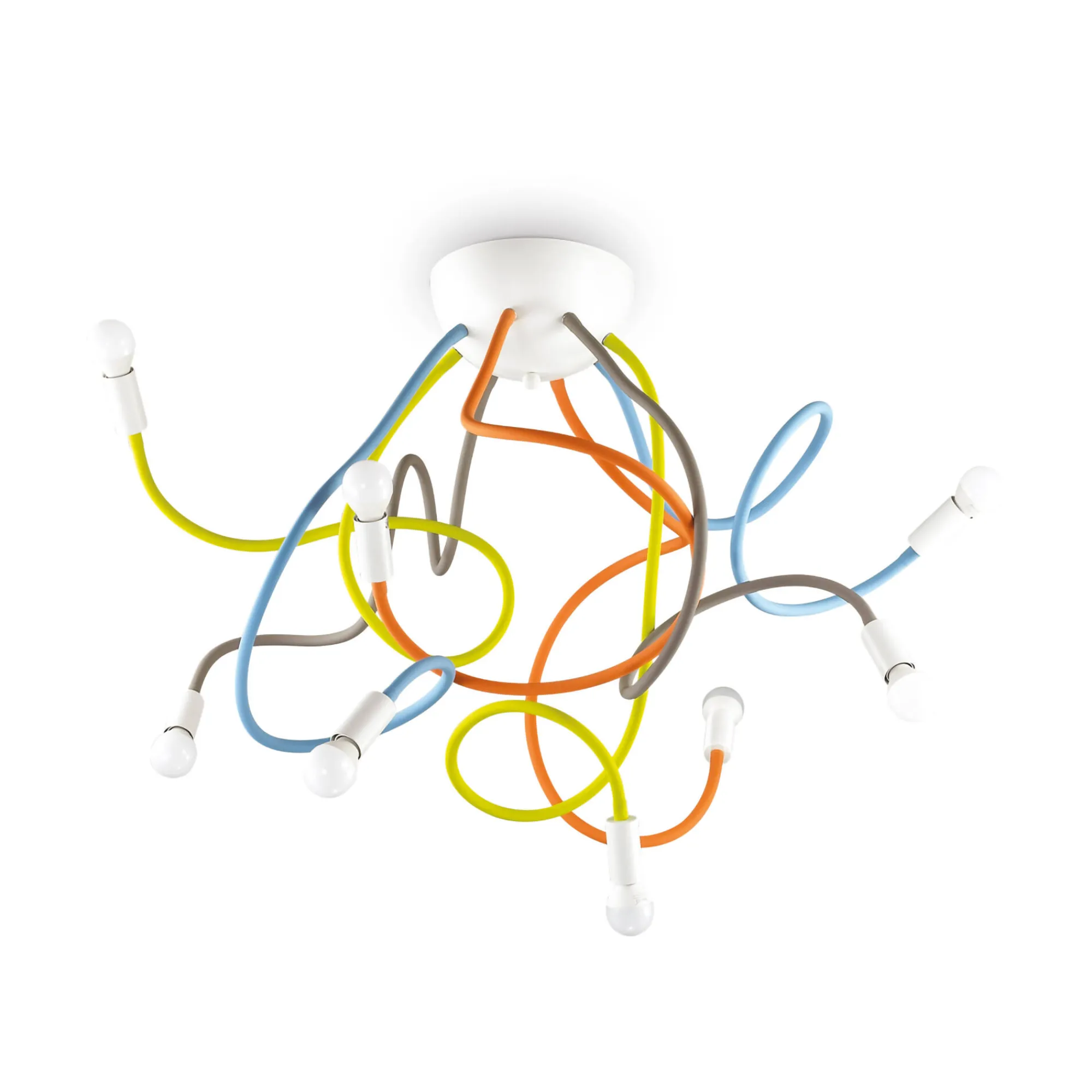 Ideal-Lux - Lampada da soffitto MULTIFLEX PL8 COLOR, 80 x 80 x h50 cm,<Dmora Best