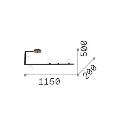 Ideal-Lux - Lampada da soffitto BIRDS PL5, 115 x 20 x h50 cm,<Dmora Discount