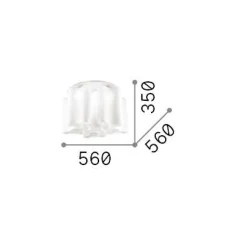 Ideal-Lux - Lampada da soffitto COMPO PL6 , 56 x 56 x h35 cm,<Dmora Sale