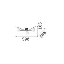 Ideal-Lux - Lampada da soffitto ATLAS PL3 , 50 x 60 x h17 cm,<Dmora Discount