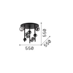 Ideal-Lux - Lampada da soffitto PERLAGE PL9 , 55 x 55 x h50 cm,<Dmora Best Sale