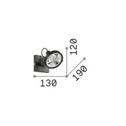 Ideal-Lux - Lampada da soffitto GLIM PL1 , 13 x 12 x h19 cm,<Dmora Cheap