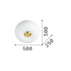 Ideal-Lux - Lampada da soffitto ARIZONA PL5, 50 x 50 x h25 cm,<Dmora Best Sale