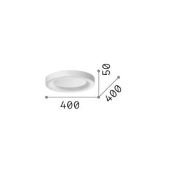 Ideal-Lux - Lampada da soffitto PLANET PL D40 , 40 x 40 x h5 cm,<Dmora Store