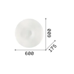 Ideal-Lux - Lampada da soffitto GLORY PL5 D60, 60 x 60 x h18 cm,<Dmora Outlet
