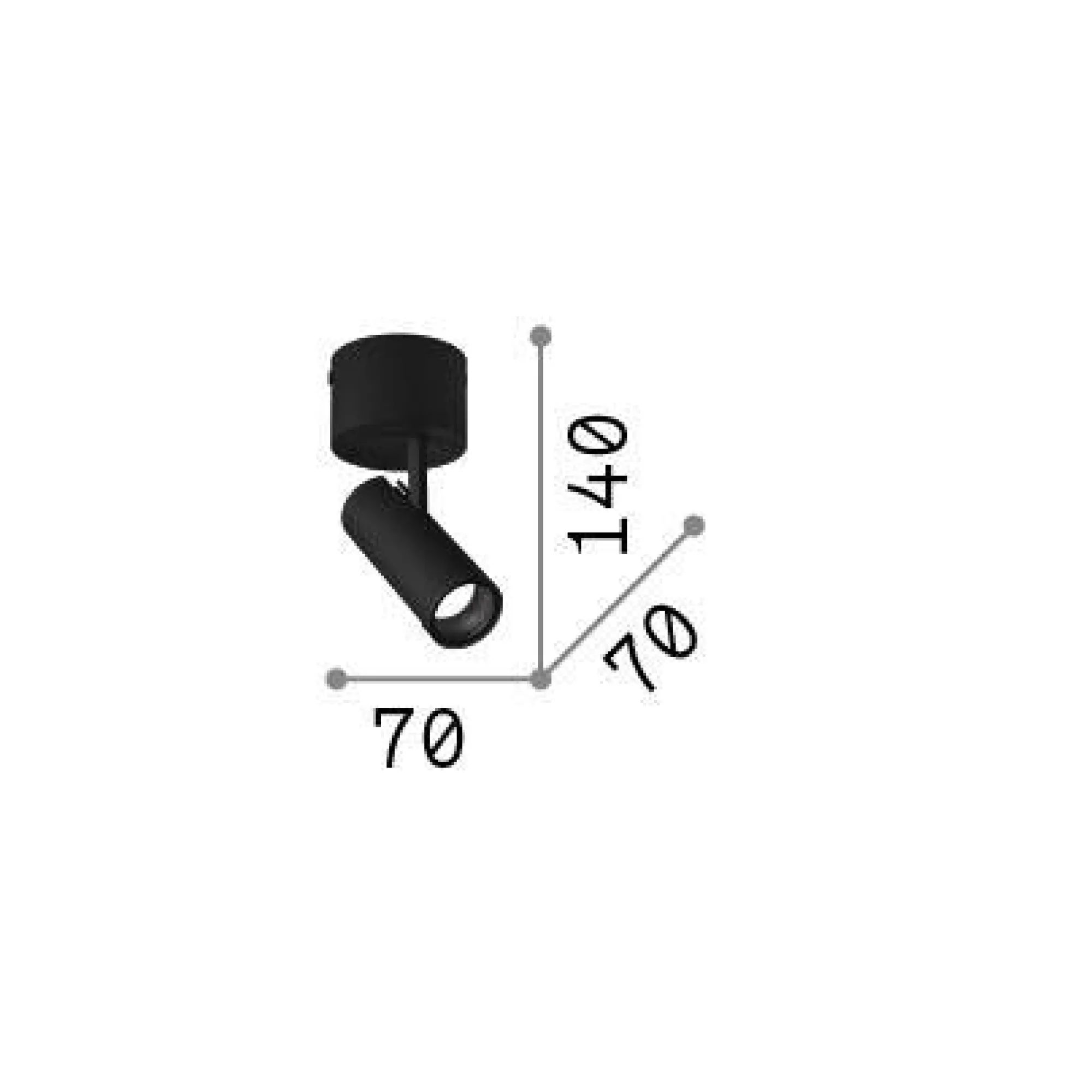 Ideal-Lux - Lampada da soffitto PLAY PL , 7 x 7 x h14 cm,<Dmora Best Sale